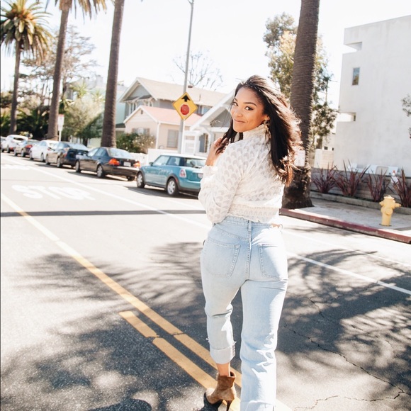 H&M Cream High Neck Blouse - Picture 5 of 5